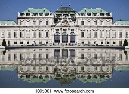 Upper Belvedere Palace, Vienna, Austria, front view View Large Photo Image Stock Image - Upper Belvedere Palace, Vienna, Austria, front view. Fotosearch