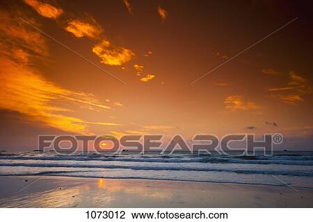 View of the sea at sunset View Large Photo Image Stock Image - View of the sea at sunset. Fotosearch