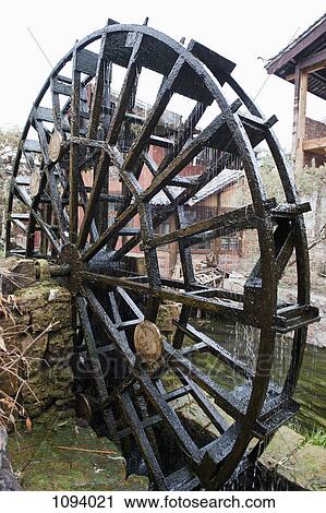Water wheel in Old Town of Lijiang View Large Photo Image Stock Image - Water wheel in Old Town of Lijiang. Fotosearch