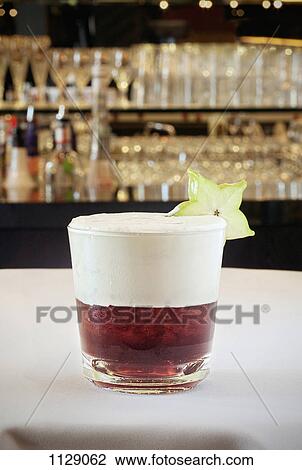 Stock Image - A cocktail on a table. Fotosearch