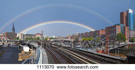 A double rainbow over the city of Hamburg, Germany View Large Photo Image Stock Image - A double rainbow over the city of Hamburg, Germany. Fotosearch