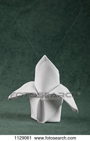 A folded napkin View Large Photo Image Stock Image - A folded napkin. Fotosearch