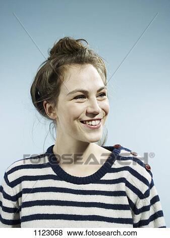 A happy young hip woman View Large Photo Image Stock Photo - A happy young hip woman. Fotosearch