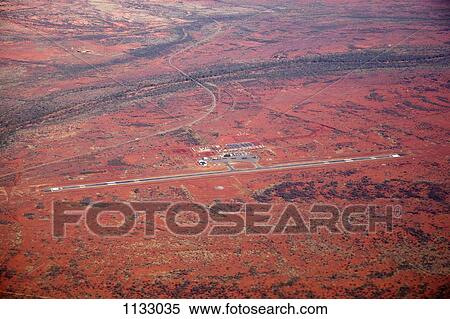 Stock Photography - A remote airport, Newman, The Pilbara, Western Australia. Fotosearch