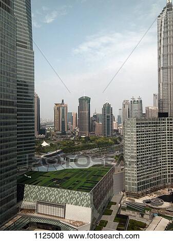 A roof garden in downtown Shanghai, China View Large Photo Image Stock Photo - A roof garden in downtown Shanghai, China. Fotosearch