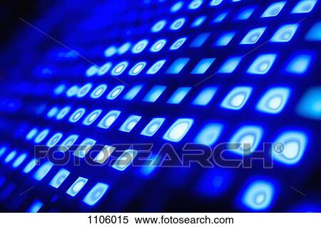 Stock Photography - Abstract grid of blue and white squares. Fotosearch