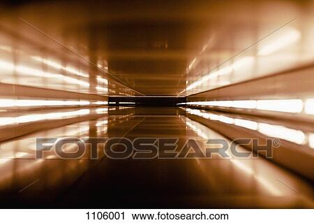 Stock Image - An abstract corridor in brown tones. Fotosearch