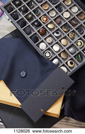 Detail of fabric and button samples View Large Photo Image Stock Photograph - Detail of fabric and button samples. Fotosearch