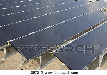 Detail of solar panels in rows View Large Photo Image Stock Image - Detail of solar panels in rows. Fotosearch