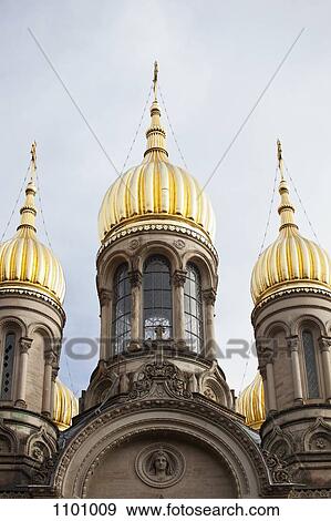 Detail of the Russian Orthodox Church of Saint Elizabeth, Wiesbaden, Germany View Large Photo Image Stock Photo - Detail of the Russian Orthodox Church of Saint Elizabeth, Wiesbaden, Germany. Fotosearch