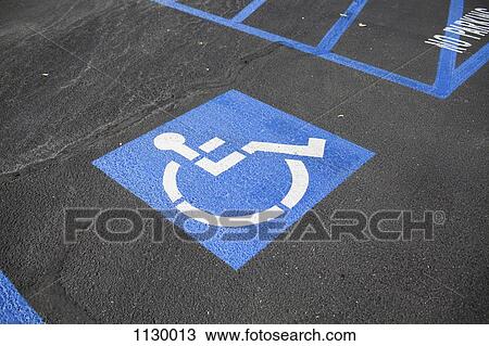 Disabled parking space View Large Photo Image Stock Image - Disabled parking space. Fotosearch