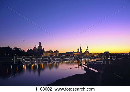 Dresden skyline at dusk View Large Photo Image Stock Image - Dresden skyline at dusk. Fotosearch