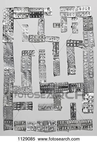Empty packaging for medication arranged in a pattern View Large Photo Image Stock Photography - Empty packaging for medication arranged in a pattern. Fotosearch