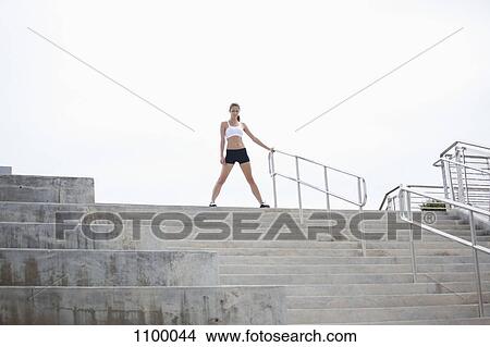 Girl ready for the run View Large Photo Image Picture - Girl ready for the run. Fotosearch