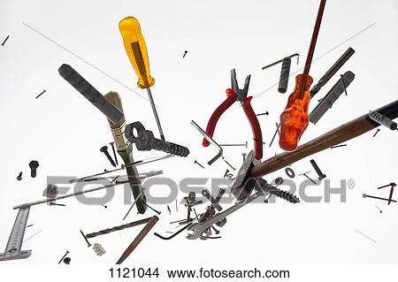 Hand tools and equipment against a white background View Large Photo Image Picture - Hand tools and equipment against a white background. Fotosearch