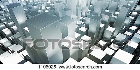 Metallic gray three dimensional rectangular shapes View Large Photo Image Stock Photography - Metallic gray three dimensional rectangular shapes. Fotosearch