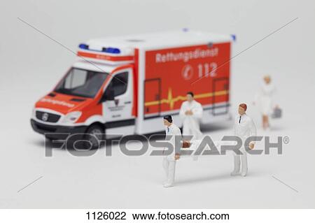 toy ambulance with stretcher