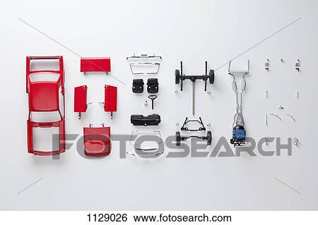 Stock Photograph - Parts of a model car. Fotosearch