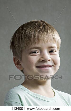 Portrait of smiling boy View Large Photo Image Stock Image - Portrait of smiling boy. Fotosearch