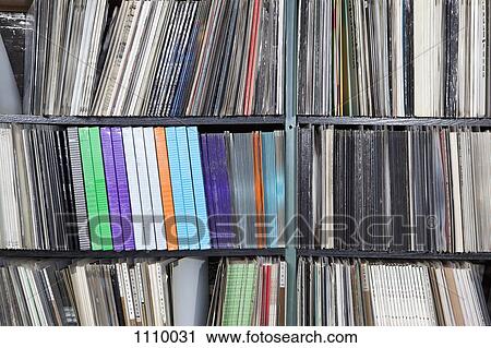 Rows of records on shelves View Large Photo Image Stock Image - Rows of records on shelves. Fotosearch