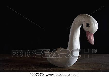 The head of a ceramic swan View Large Photo Image Stock Image - The head of a ceramic swan. Fotosearch