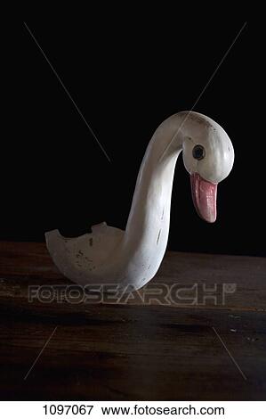 The head of a ceramic swan View Large Photo Image Stock Photo - The head of a ceramic swan. Fotosearch