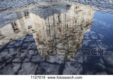Water reflection of New Cathedral (Se Nova) in Coimbra, Portugal View Large Photo Image Stock Photo - Water reflection of New Cathedral (Se Nova) in Coimbra, Portugal. Fotosearch
