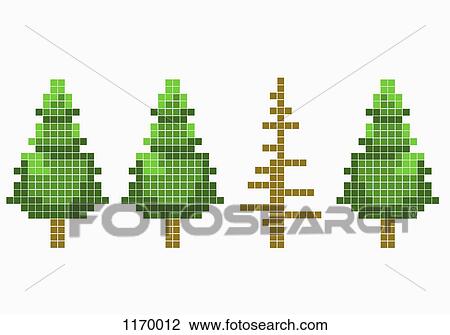 8-bit style trees with one dead tree View Large Photo Image Stock Image - 8-bit style trees with one dead tree. Fotosearch