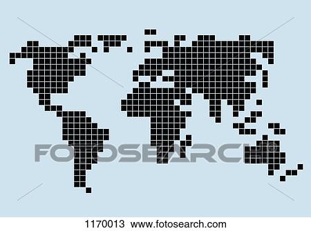 8-bit style world map View Large Photo Image Stock Image - 8-bit style world map. Fotosearch