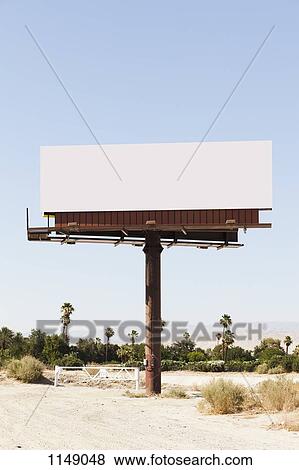 A blank billboard in a desert View Large Photo Image Stock Photo - A blank billboard in a desert. Fotosearch