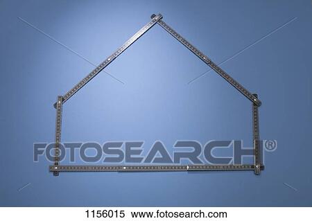 A folding ruler arranged in the shape of a house View Large Photo Image Stock Photography - A folding ruler arranged in the shape of a house. Fotosearch