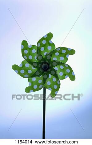 A green pinwheel with polka dots View Large Photo Image Picture - A green pinwheel with polka dots. Fotosearch