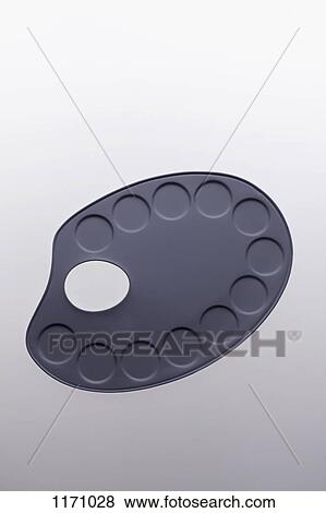 A new, clean plastic painter's palette View Large Photo Image Stock Photo - A new, clean plastic painter's palette. Fotosearch