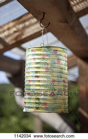 A paper lantern hanging View Large Photo Image Picture - A paper lantern hanging. Fotosearch