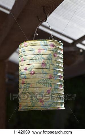 A paper lantern hanging View Large Photo Image Stock Photo - A paper lantern hanging. Fotosearch