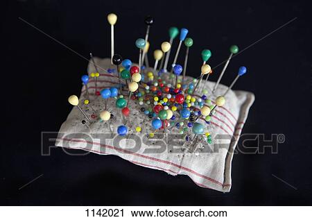 A pin cushion with pins View Large Photo Image Stock Image - A pin cushion with pins. Fotosearch