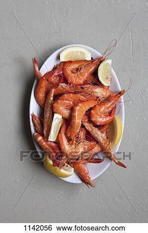 A plate of prawns View Large Photo Image Stock Photograph - A plate of prawns. Fotosearch