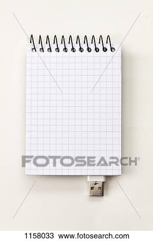 A spiral notepad with USB connector imitating a USB stick View Large Photo Image Stock Image - A spiral notepad with USB connector imitating a USB stick. Fotosearch