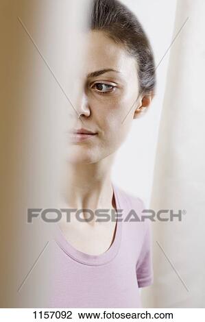 A woman looking away View Large Photo Image Stock Image - A woman looking away. Fotosearch