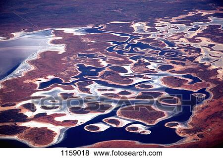 Stock Photo - Aerial view of the Pilbara landscape. Fotosearch
