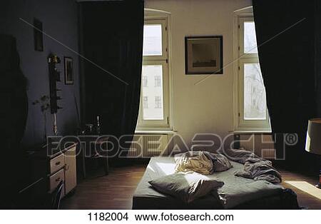 Apartment bedroom in the morning View Large Photo Image Picture - Apartment bedroom in the morning. Fotosearch