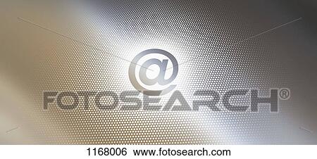 At sign against an abstract background View Large Photo Image Stock Photograph - At sign against an abstract background. Fotosearch