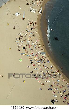 Stock Image - Beach below. Fotosearch