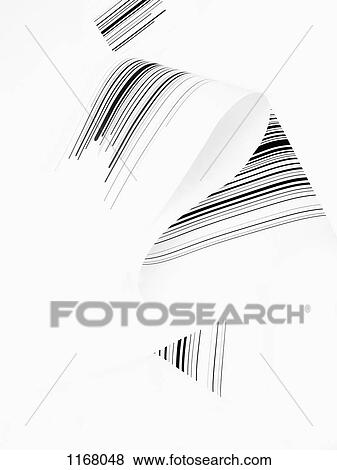 Stock Photo - Black abstract lines against a white background. Fotosearch