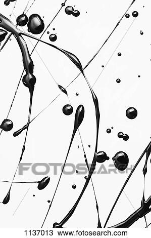 Black paint splattered on a white surface making an elegant pattern View Large Photo Image Stock Image - Black paint splattered on a white surface making an elegant pattern. Fotosearch