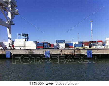 Cargo containers at Port of Oakland, California, USA View Large Photo Image Stock Photo - Cargo containers at Port of Oakland, California, USA. Fotosearch
