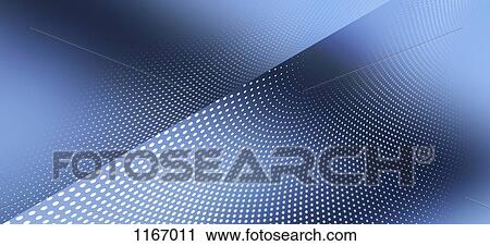 Stock Image - Curved dot pattern. Fotosearch