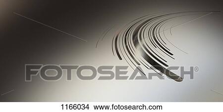 Picture - Curved lines against an abstract background. Fotosearch