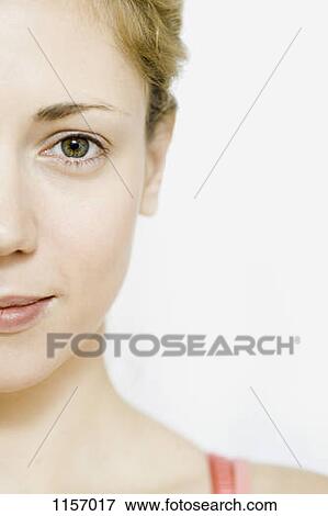 Stock Photo - Detail of a young woman. Fotosearch