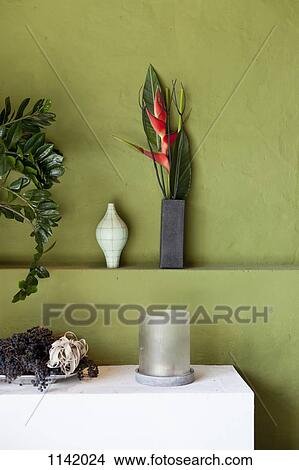 Detail of flowers, vases, plants and other interior objects View Large Photo Image Picture - Detail of flowers, vases, plants and other interior objects. Fotosearch